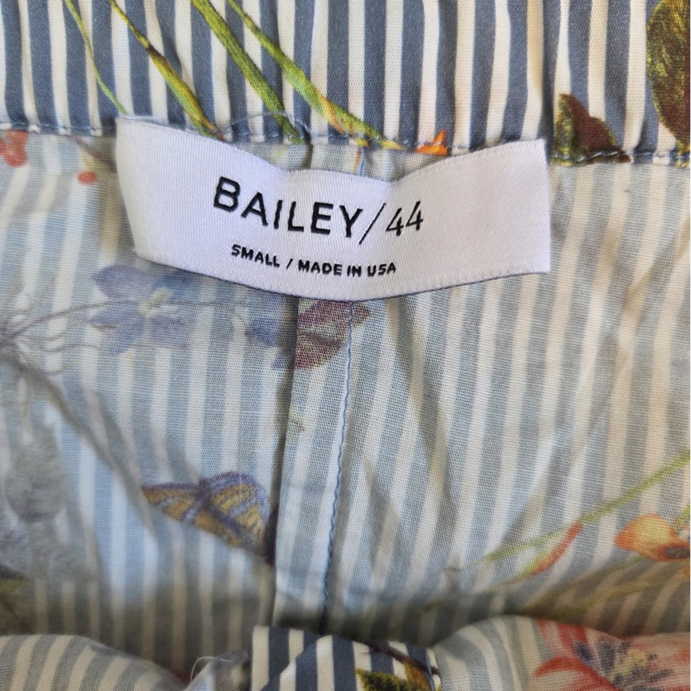 Anthropologie Striped Floral Off-Shoulder Top - Blue and Multicolor - Picture 4 of 7